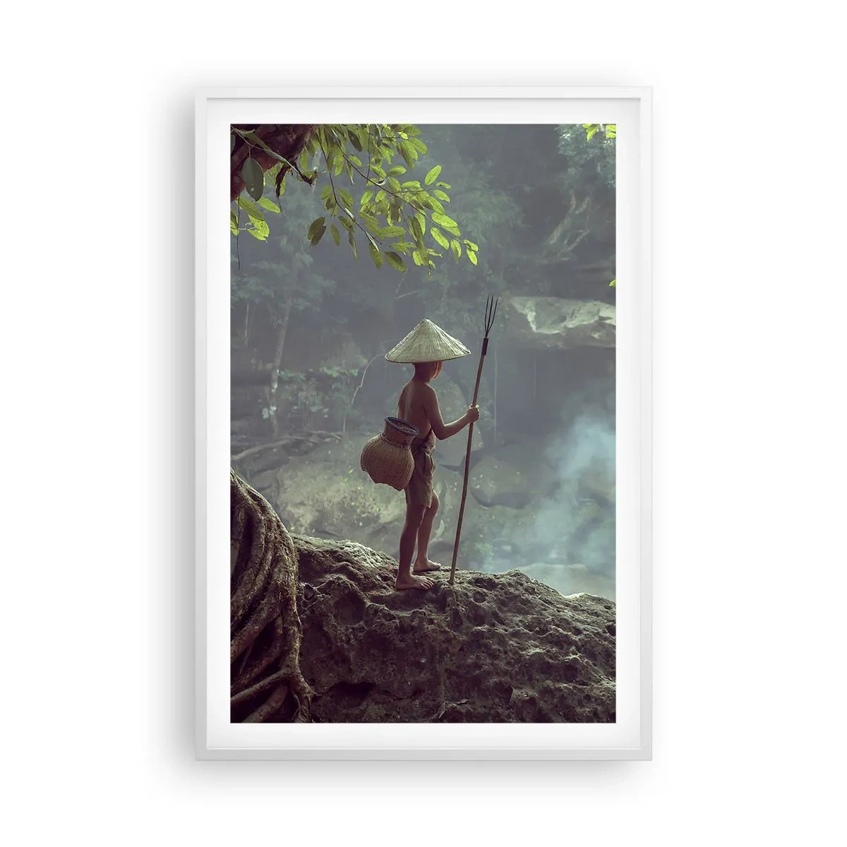 Poszter fekete keretben - Barátságban a természettel - 61x91 cm