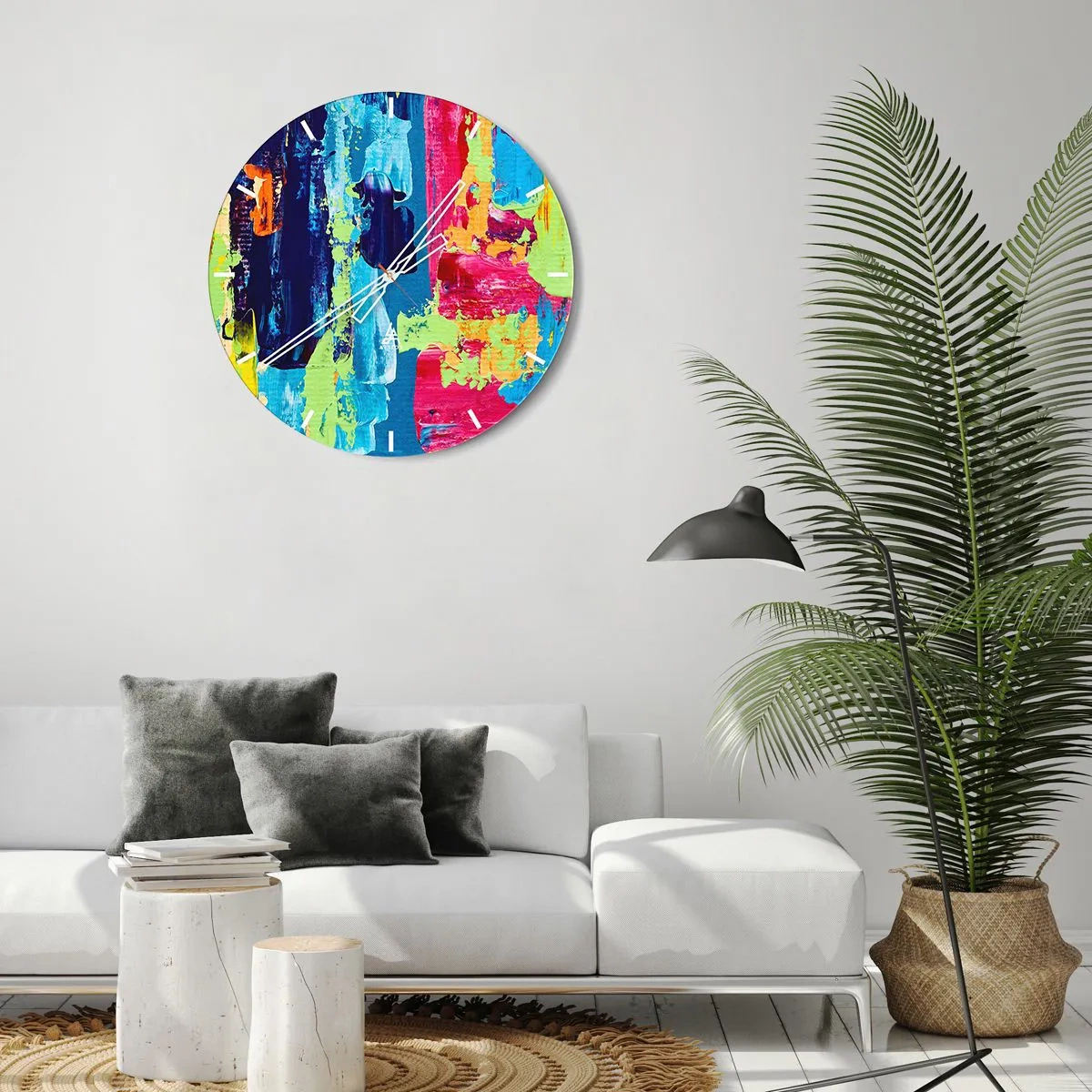 Falióra, Óra - Az élet gyönyörű! - 30x30 cm