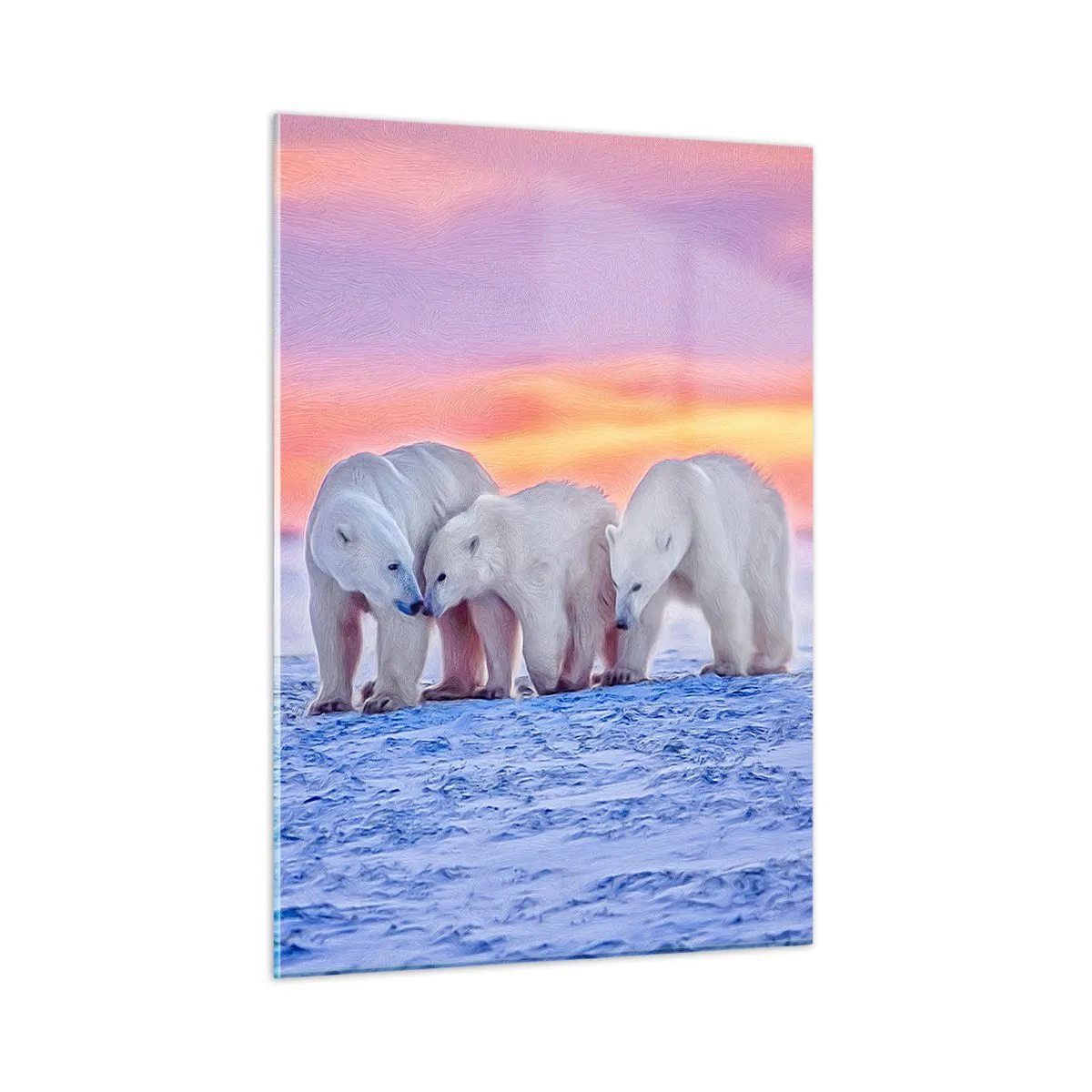 Üveg kép - Elég a családi meleg - 50x70 cm