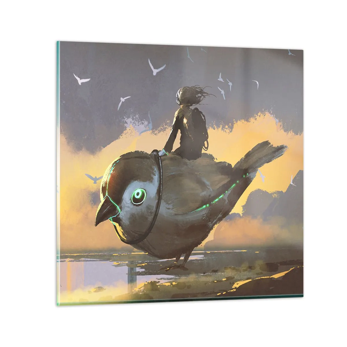 Üveg kép - Egy fantasztikus utazás állomása - 50x50 cm