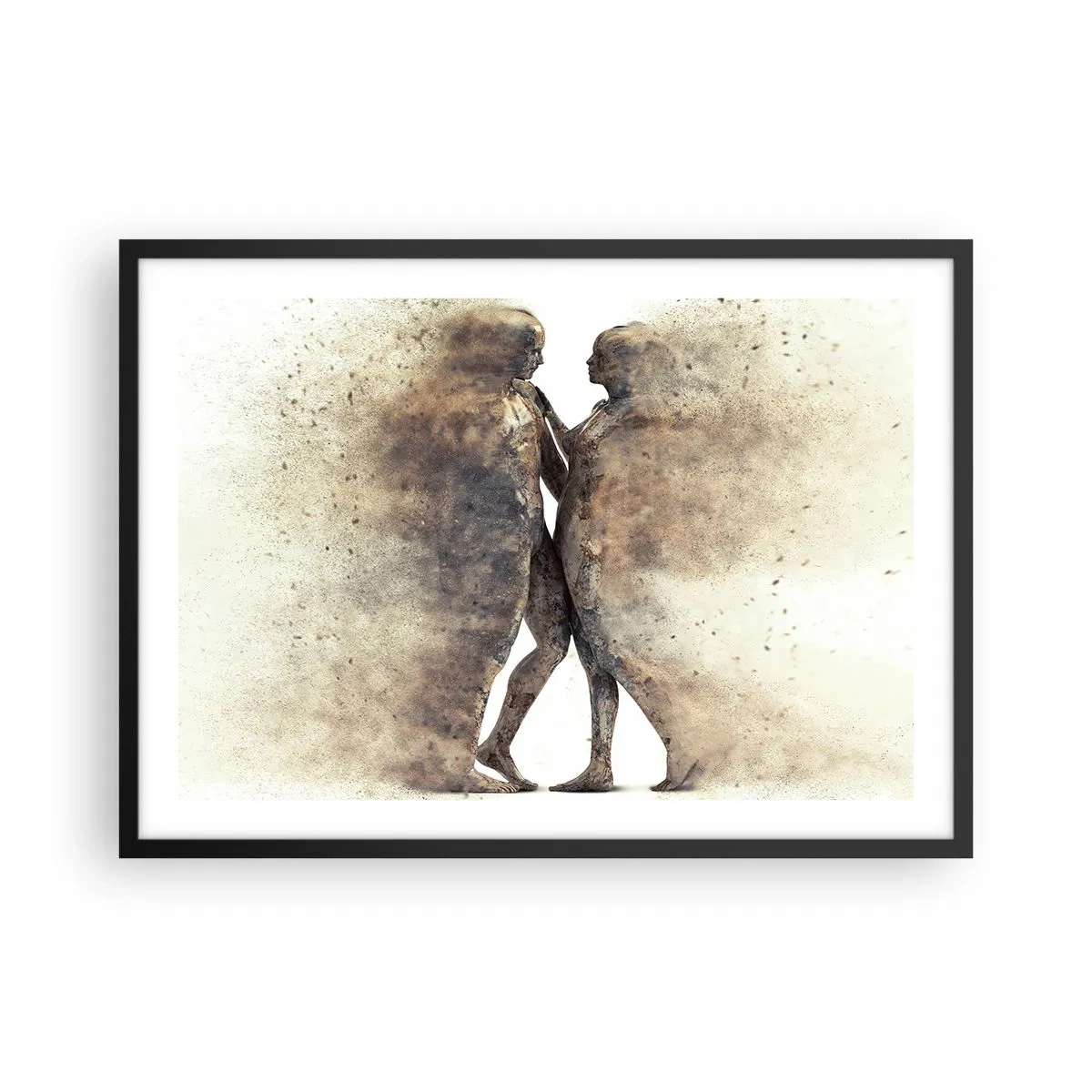 Poszter fehér keretben - Felemelkedtek a porból, hogy szeressenek - 70x50 cm