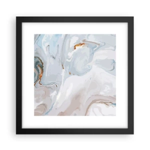 Poszter fehér keretben - Felhabzott fehér - 30x30 cm