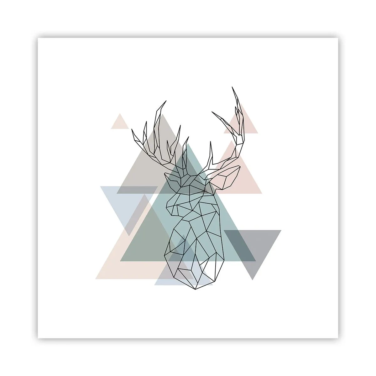 Poszter - Egy geometrikus erdőben - 30x30 cm