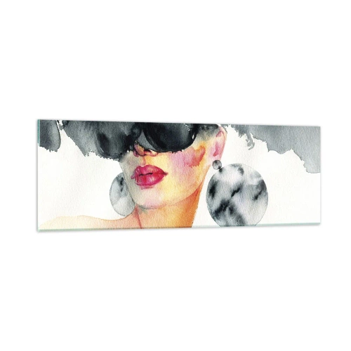 Üveg kép - Az elegancia titka - 90x30 cm