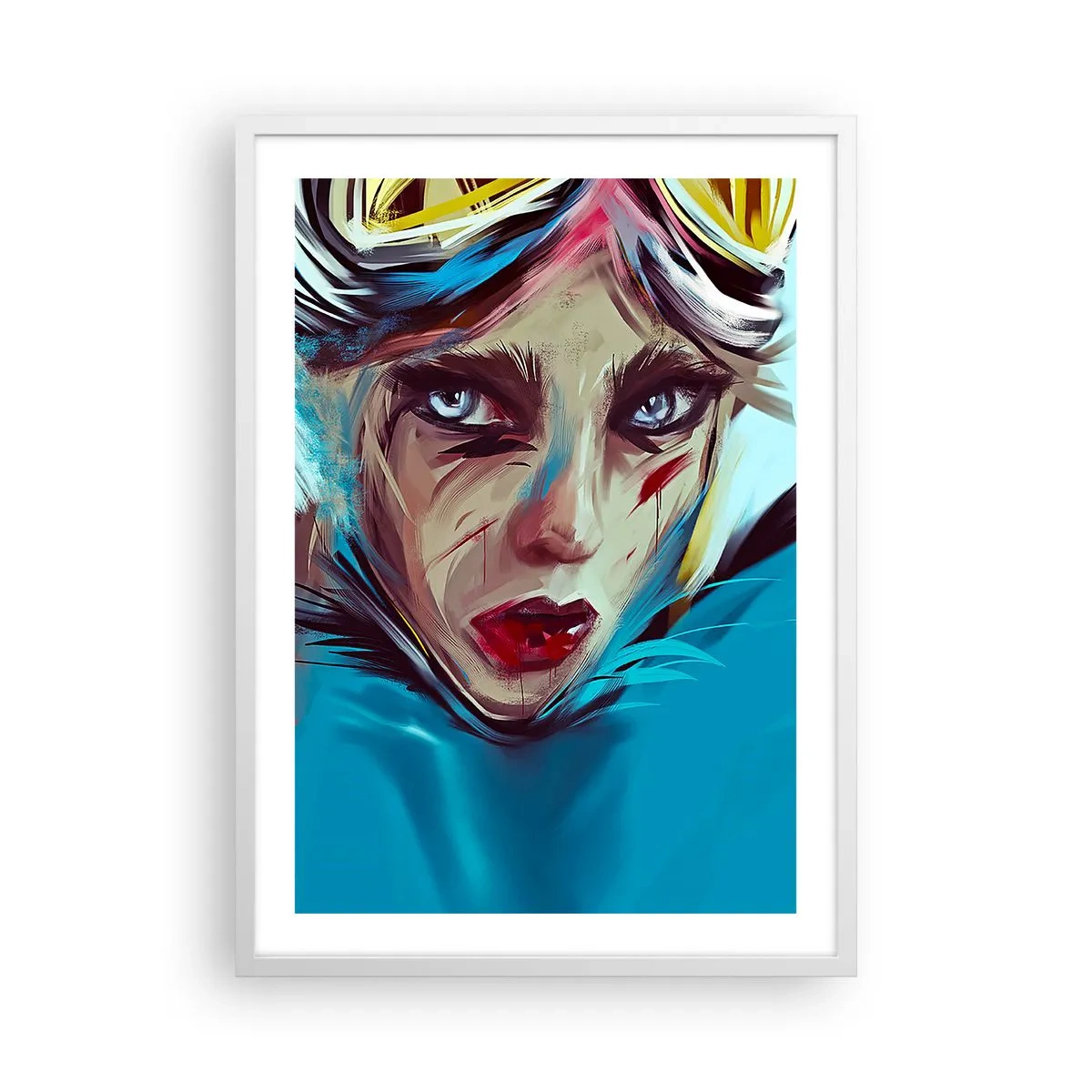 Poszter fekete keretben - Utcai harcos - 50x70 cm