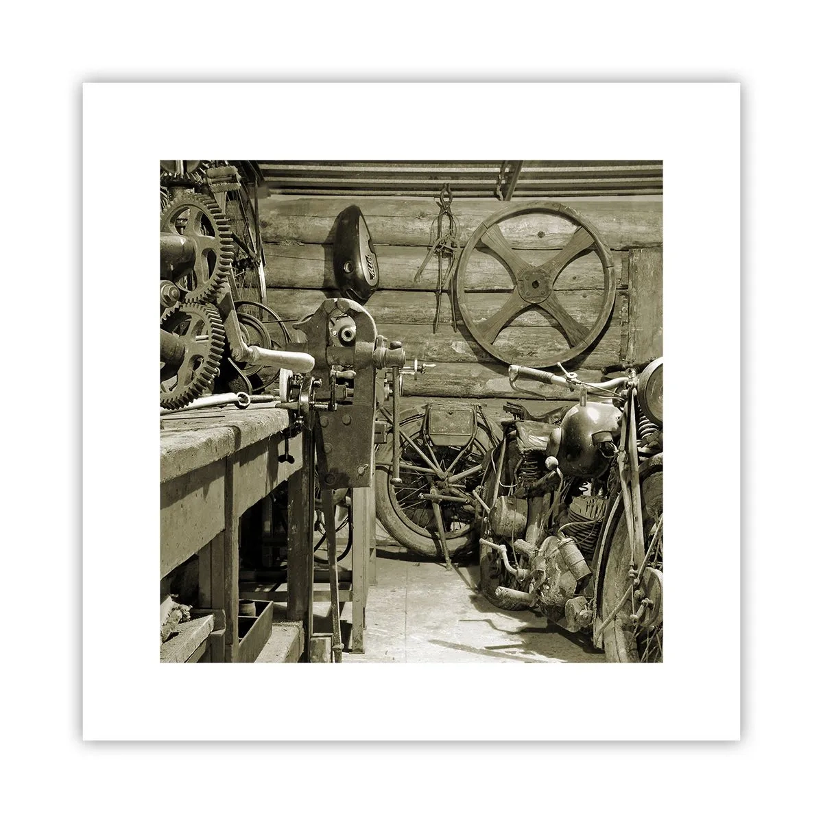 Poszter - Władek bácsi fészerében - 30x30 cm