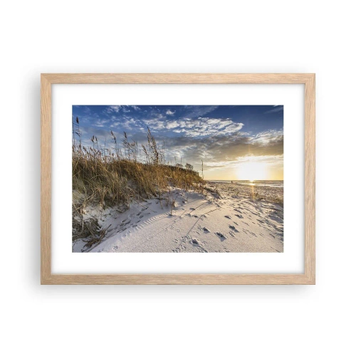 Poszter világos tölgy keretben - Meghívás egy sétára - 40x30 cm