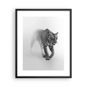 Poszter fehér keretben - Elrejtőzik a ködben - 40x50 cm