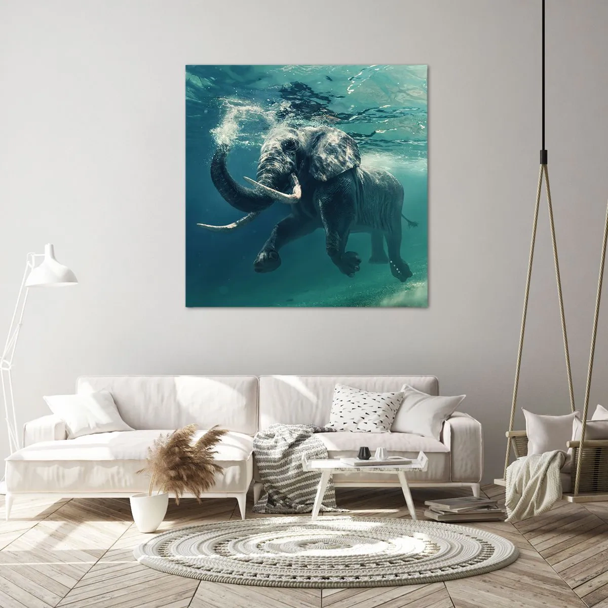 Vászonkép - Mindenki szeret úszni - 50x50 cm