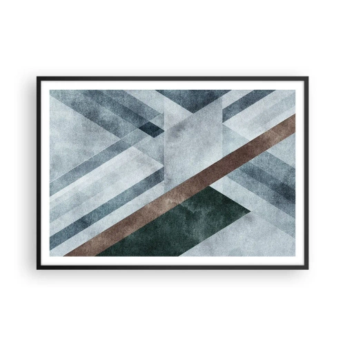 Poszter fehér keretben - A geometria kifinomult eleganciája - 100x70 cm