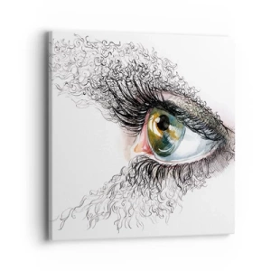 Vászonkép - Nézz egyenesen a lélekbe - 40x40 cm