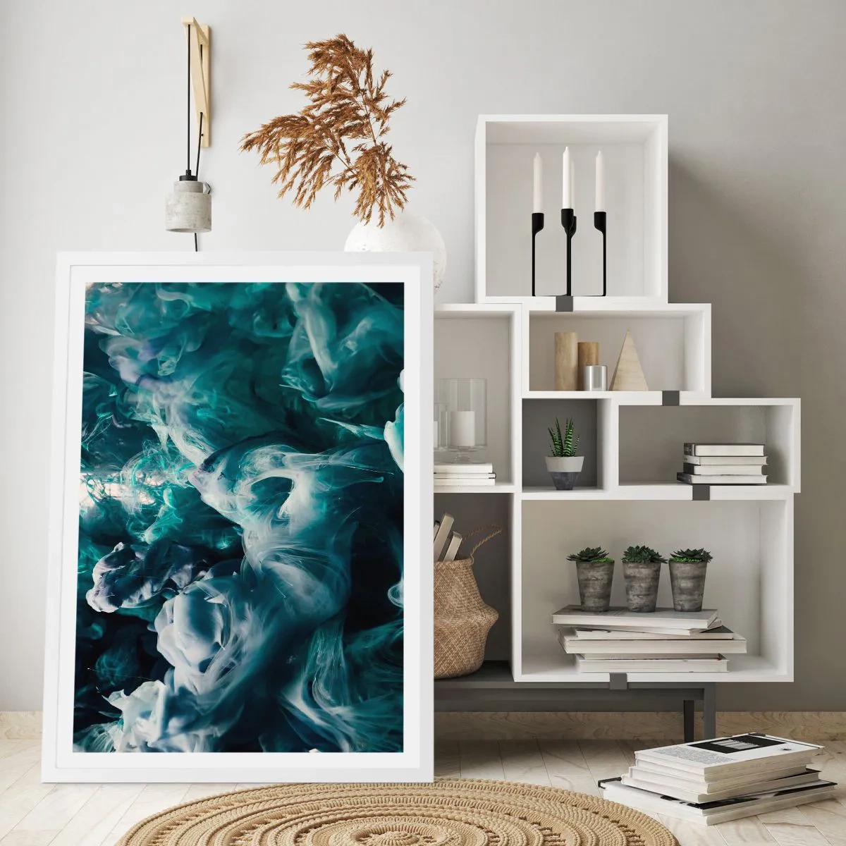 Poszter fekete keretben - A színek mozgása - 70x100 cm