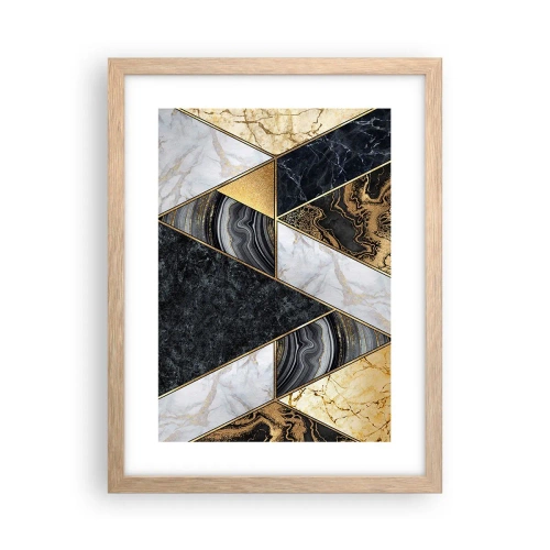 Poszter világos tölgy keretben - Kőről kőre - 30x40 cm