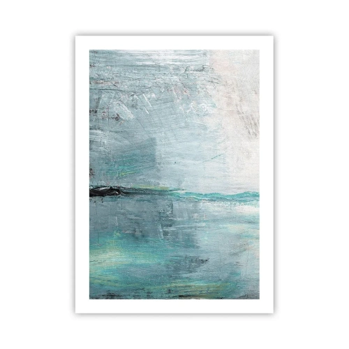 Poszter - Vízszintesen kék színben - 50x70 cm