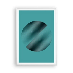 Poszter fekete keretben - A kör - egy geometriai variáció - 70x100 cm