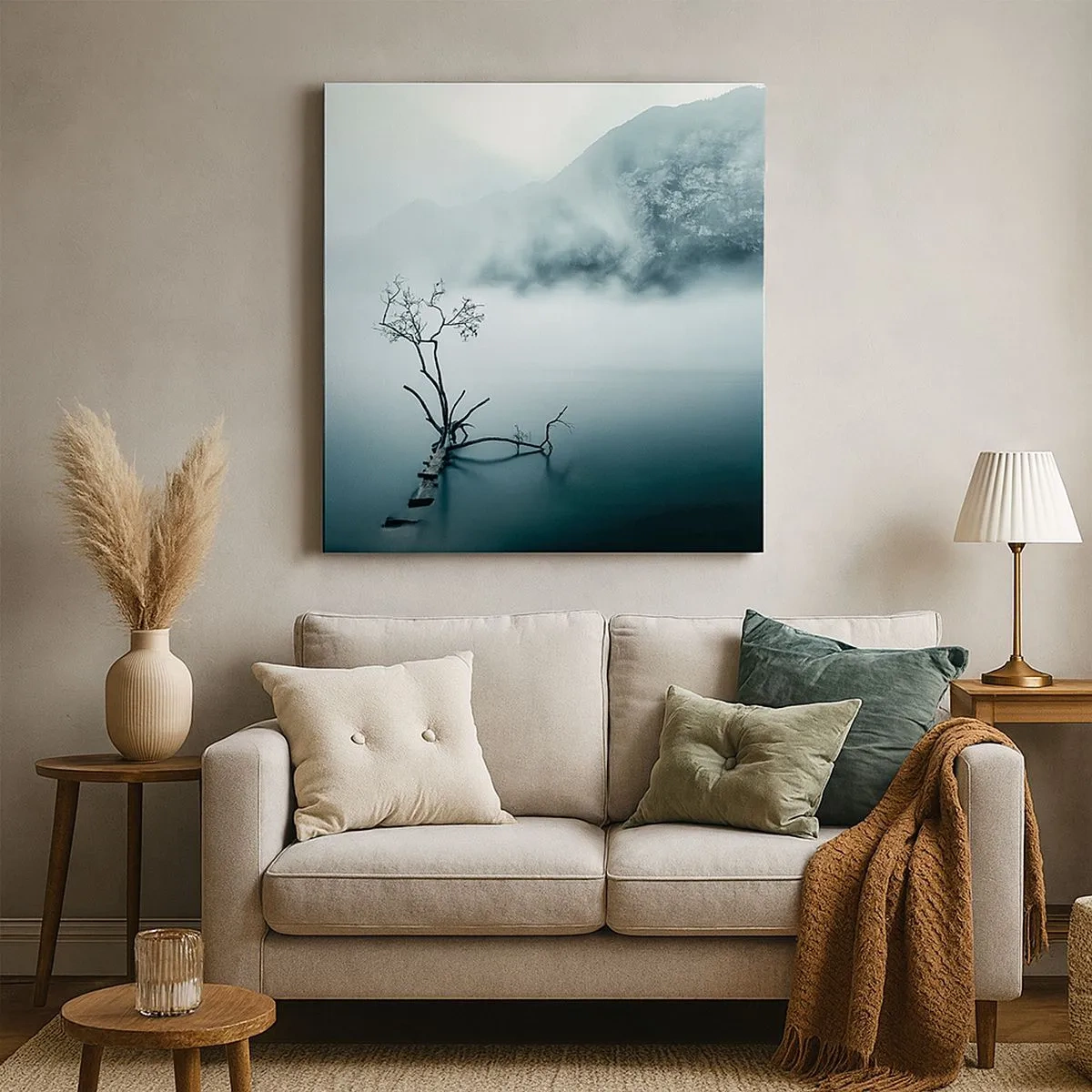 Vászonkép - Vízből és ködből - 30x30 cm