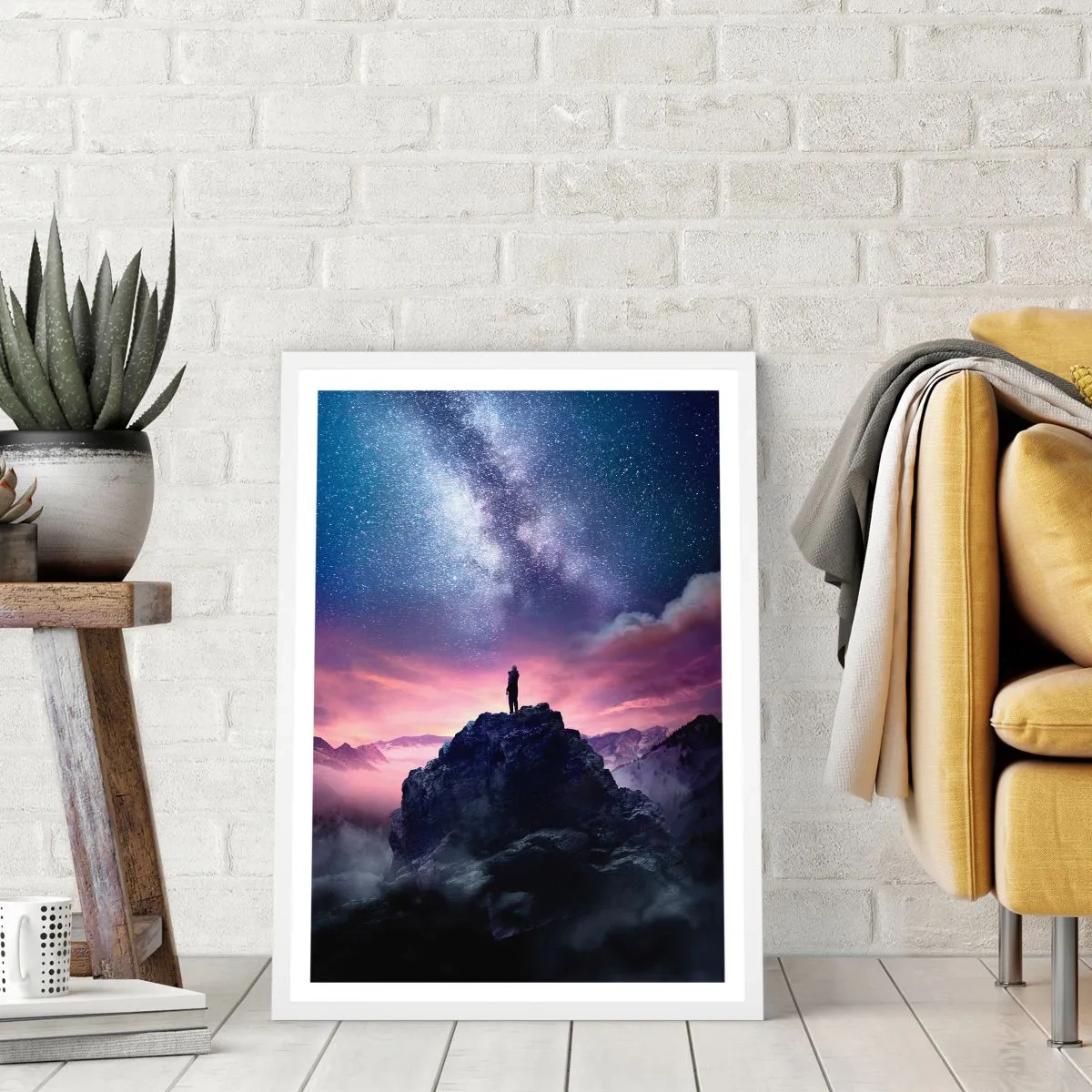 Poszter fekete keretben - És megérezte az életet - 70x100 cm