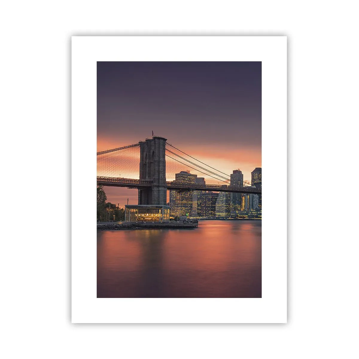 Poszter - Lila csendbe merülve - 30x40 cm