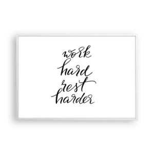 Poszter fekete keretben - Élet egyensúly - 100x70 cm