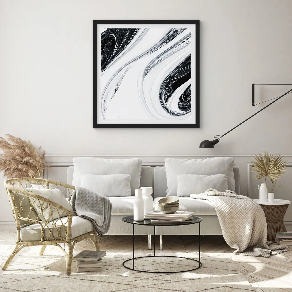 Poszter fehér keretben - Az ellentétek ötvözése - 30x30 cm