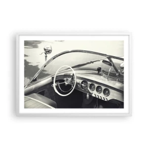 Poszter fekete keretben - Időjárás a gazdagoknak - 70x50 cm