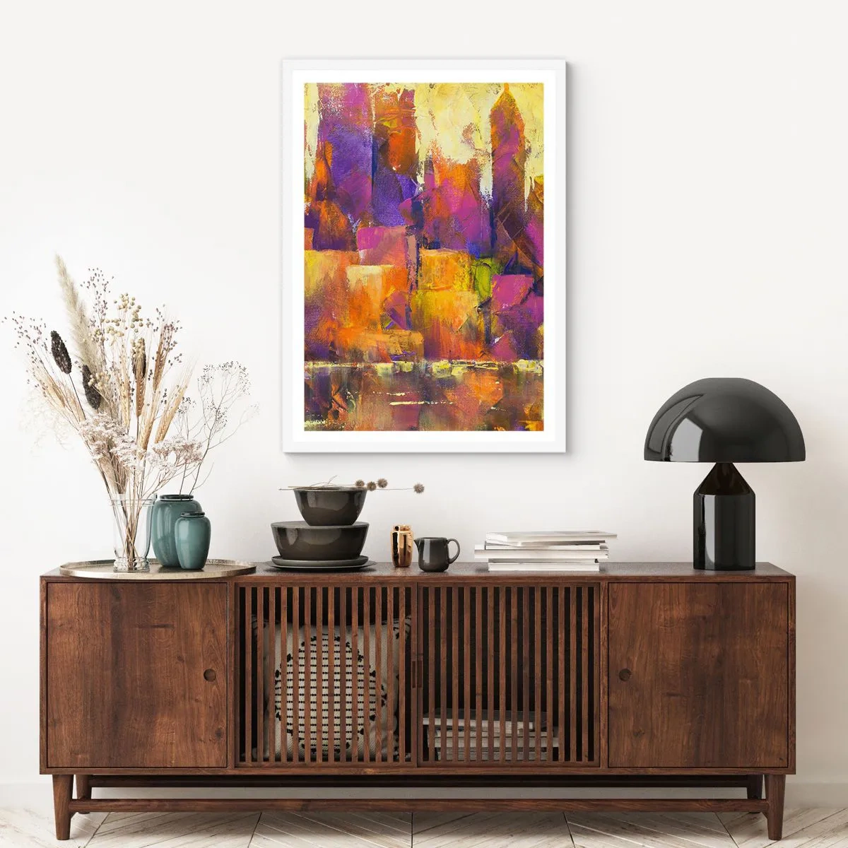 Poszter fekete keretben - Metropolitán kompozíció - 40x50 cm