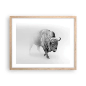 Poszter világos tölgy keretben - A préri királya - 50x40 cm