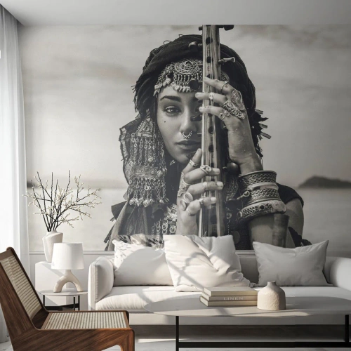 Fotótapéta Premium Sand - Csak a keleti zene - Nő, Boho, Ékszerek - 500x350 cm