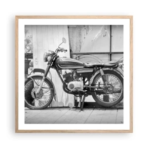 Poszter világos tölgy keretben - Klasszikus mindenek felett - 60x60 cm