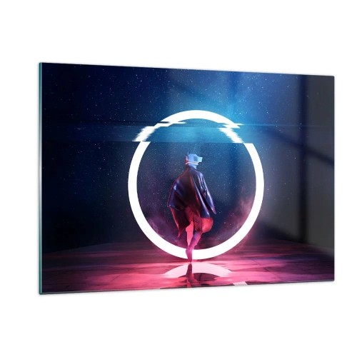 Üveg kép - Világok között - 120x80 cm