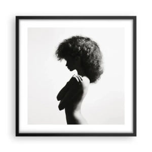 Poszter fehér keretben - Mint virág a karcsú száron - 50x50 cm