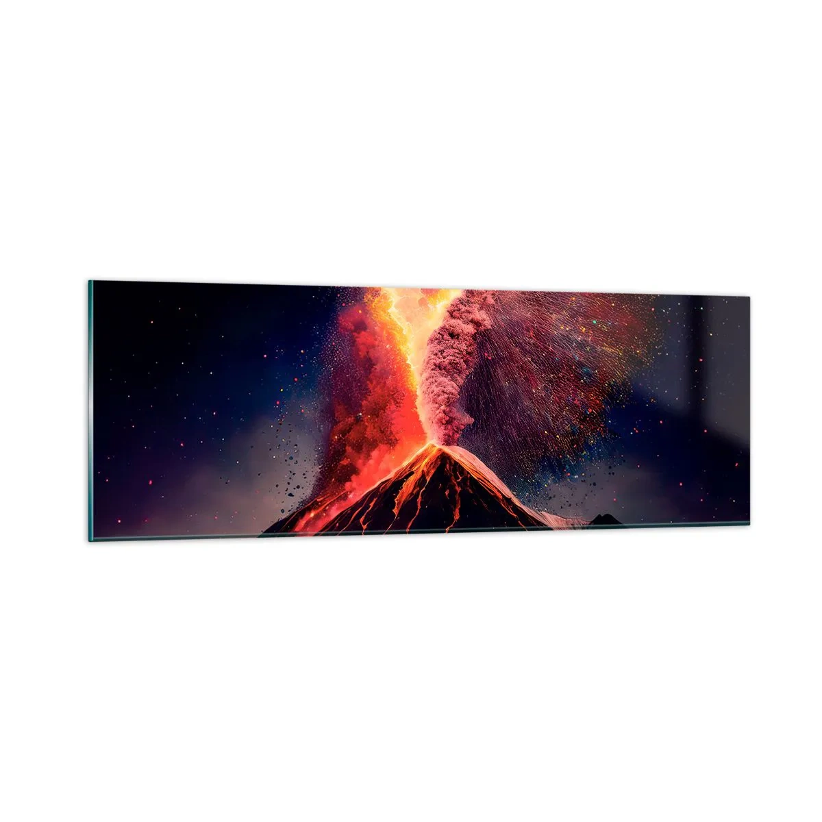 Üveg kép - Szépség és horror - 90x30 cm