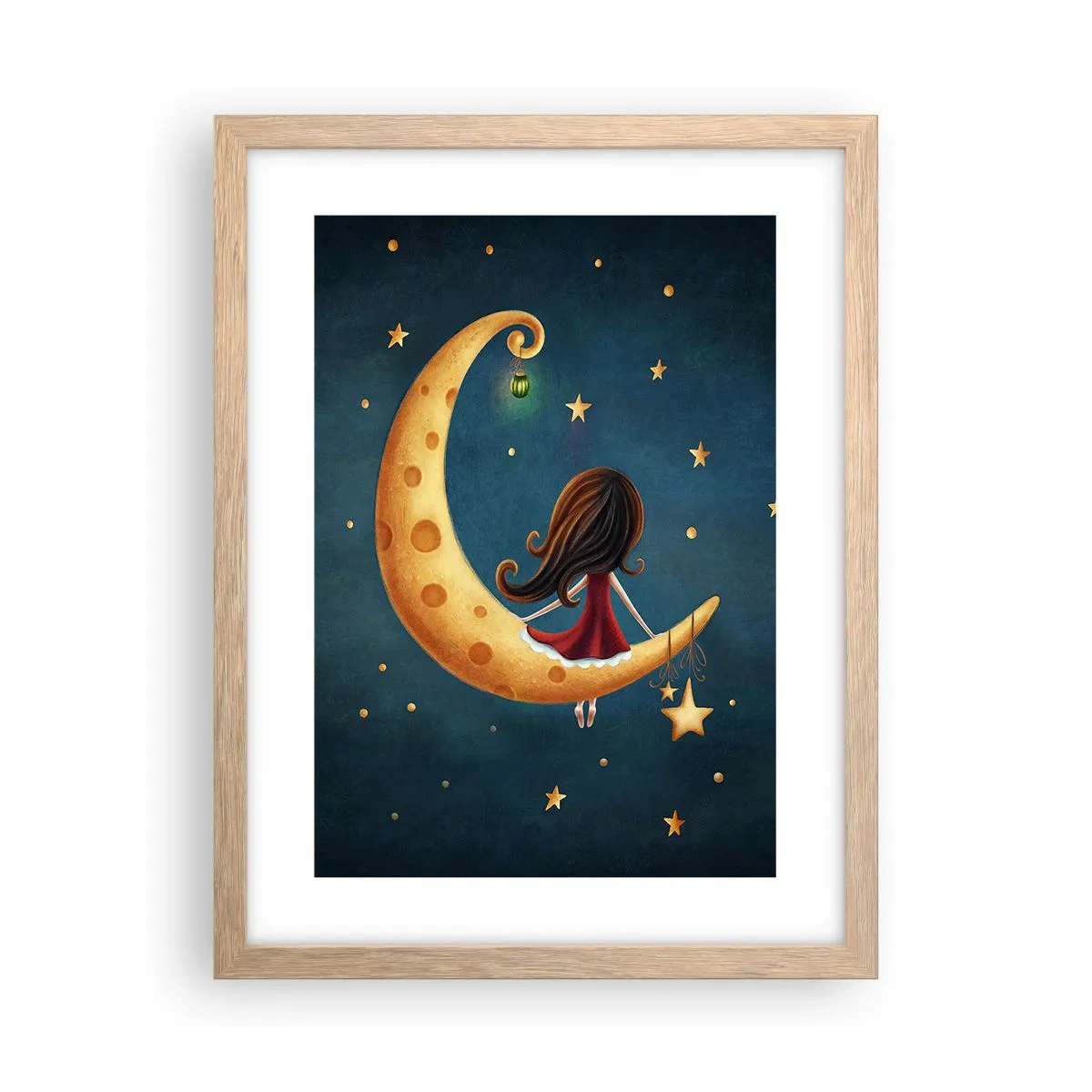 Poszter világos tölgy keretben - Egyszer volt… - 30x40 cm