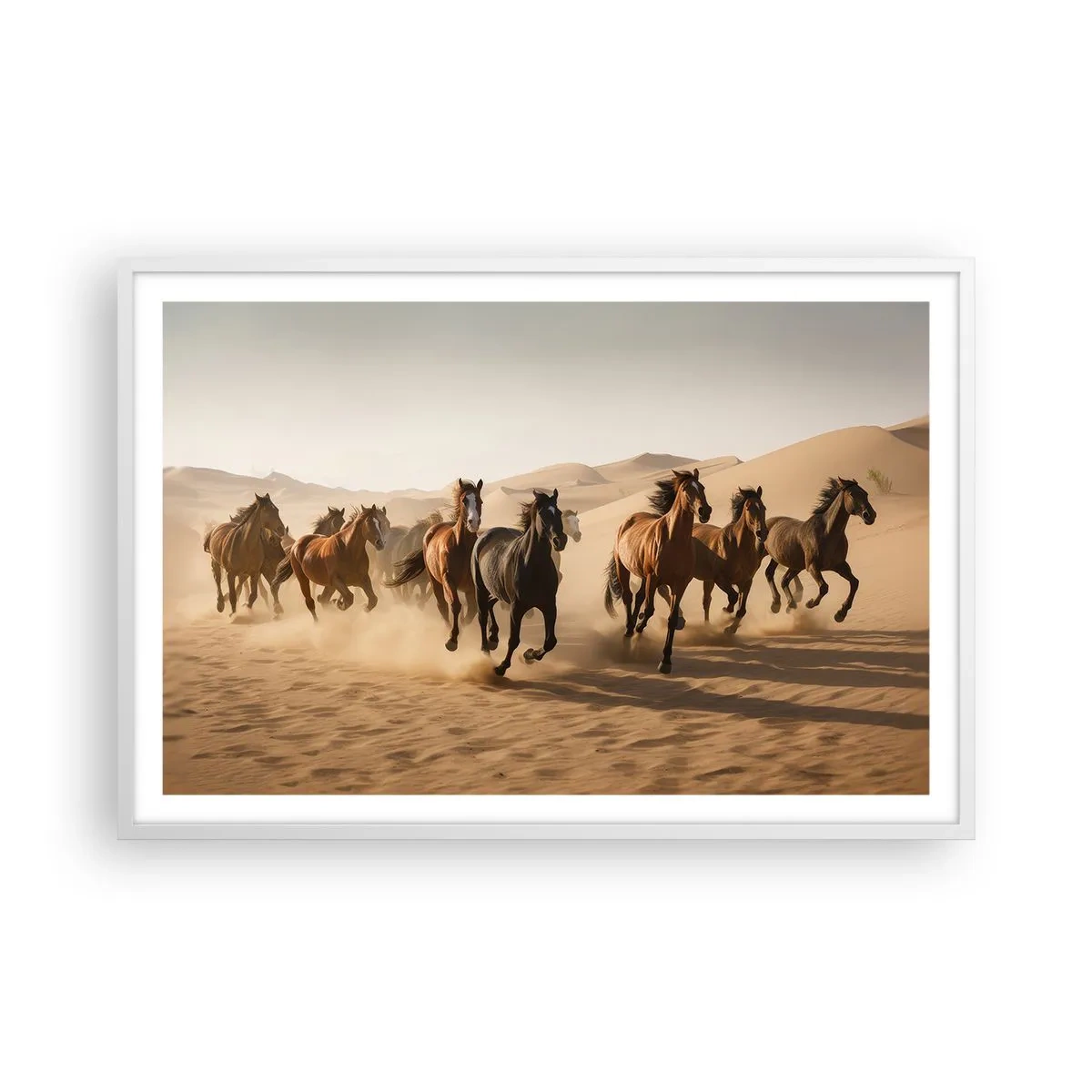 Poszter fekete keretben - Szabad, mint a szél - 91x61 cm