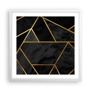 Poszter fekete keretben - Sötétség és ragyogás - 50x50 cm