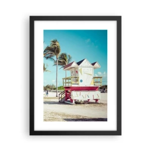 Poszter fehér keretben - Gyönyörű nap vár rád - 30x40 cm