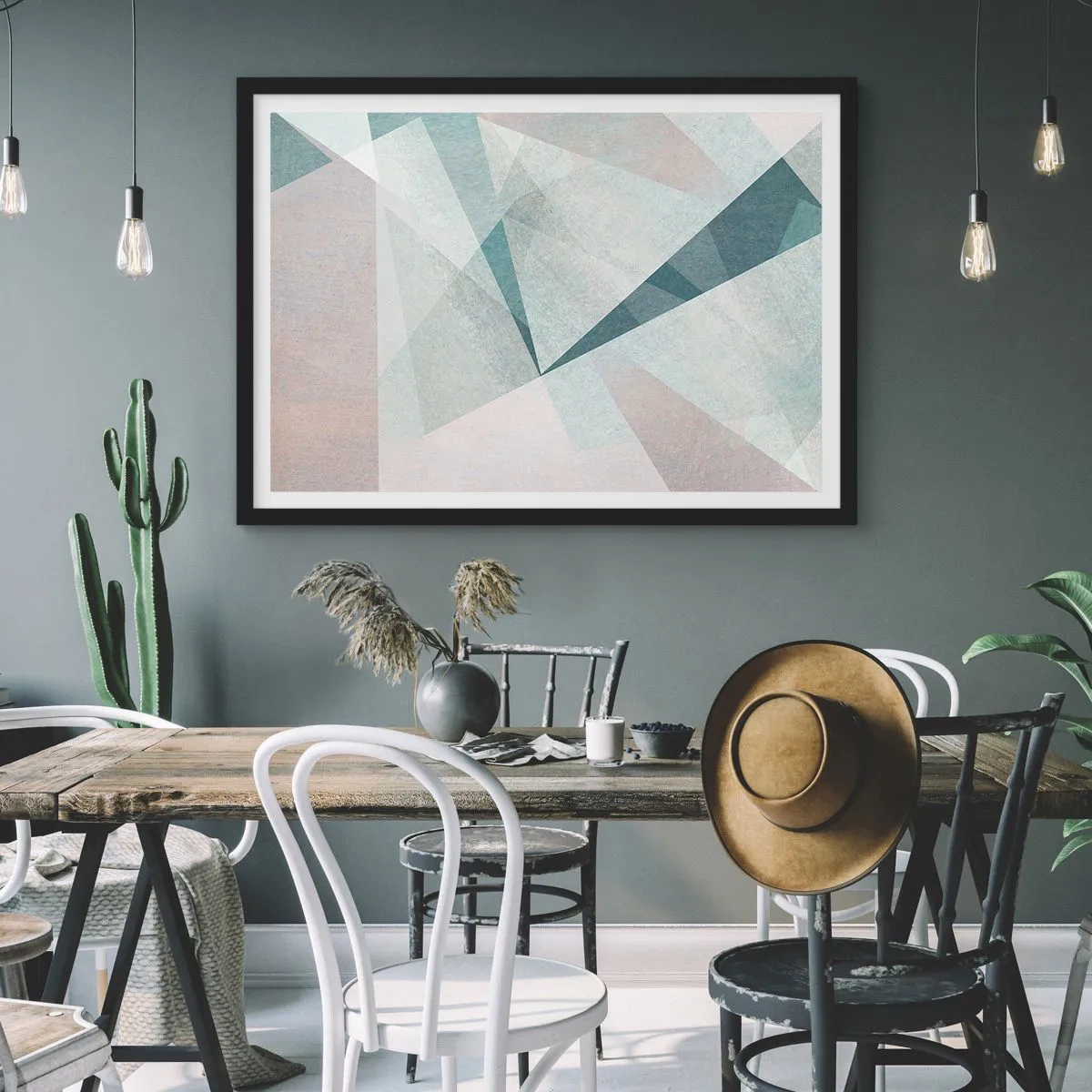 Poszter fehér keretben - Nyugodtan, de dinamikusan - 100x70 cm