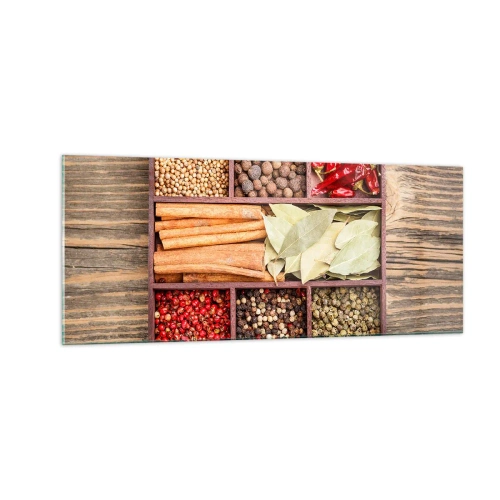 Üveg kép - Formarend, aromacsokor - 100x40 cm