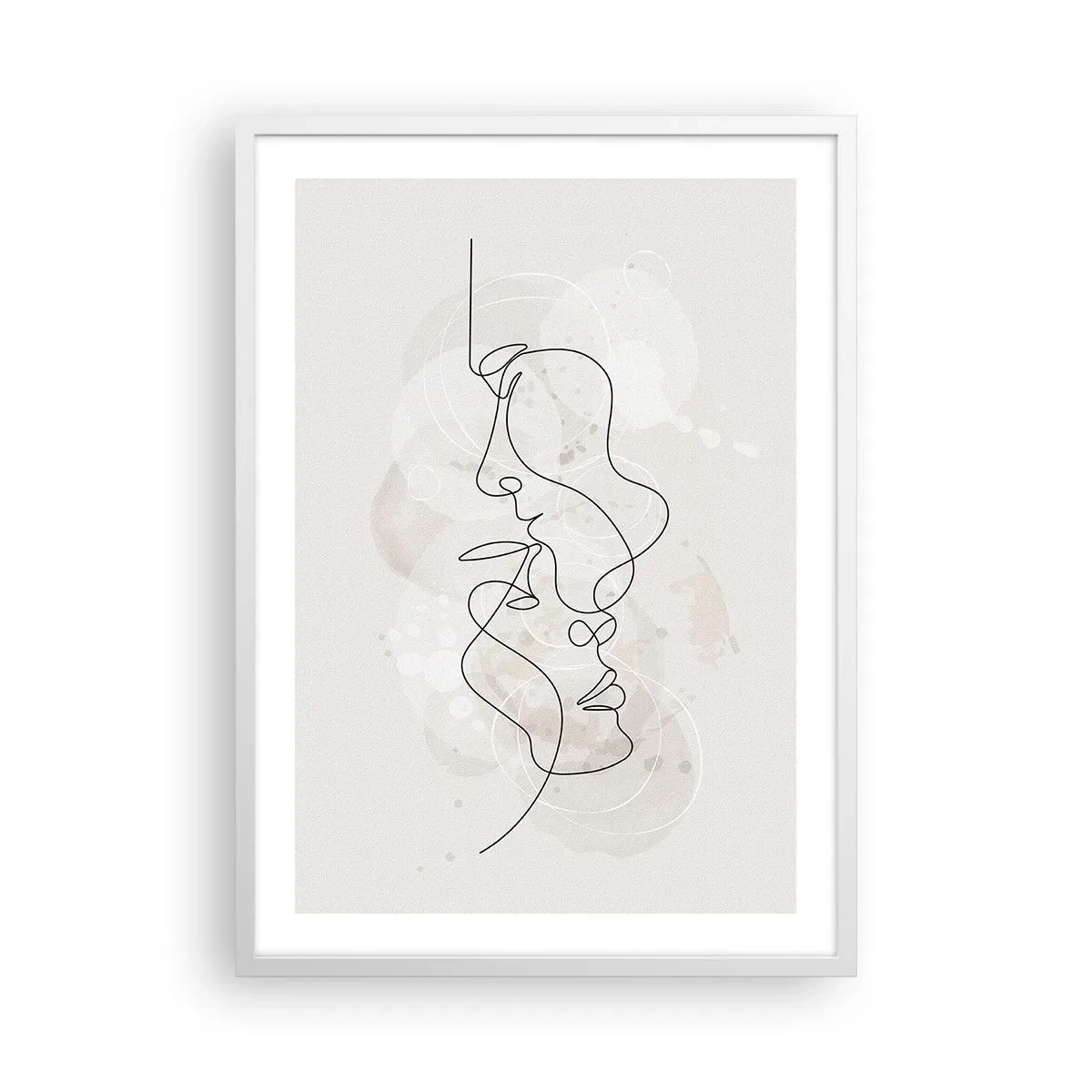 Poszter fekete keretben - Ölelésbe gabalyodva - 50x70 cm