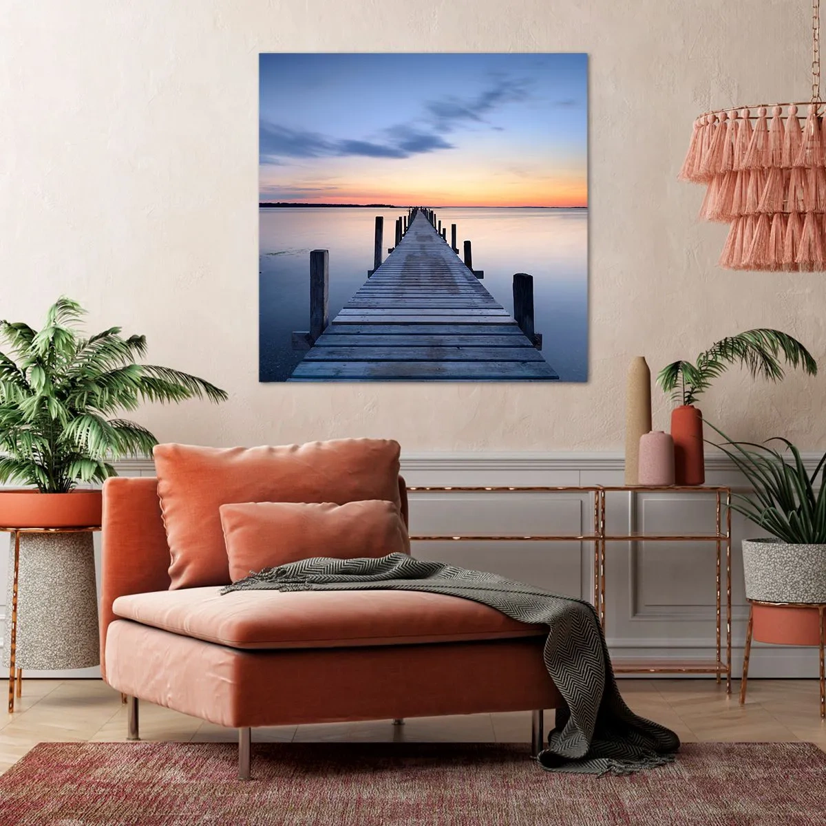 Vászonkép - A derűs szürkület nyugalma - 70x70 cm