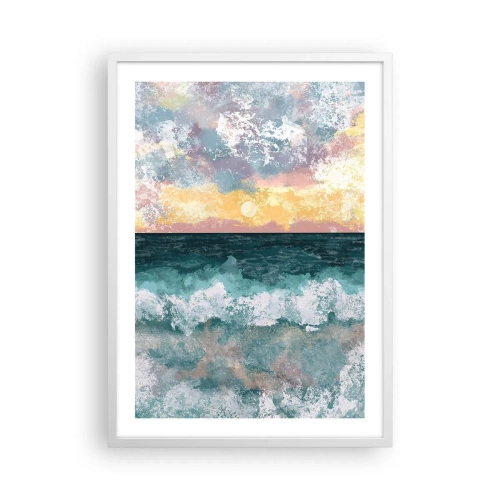 Poszter fekete keretben - Víz, fény, levegő - 50x70 cm