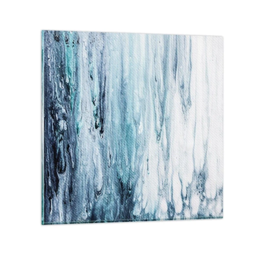 Üveg kép - Kék jégcsapok - 60x60 cm