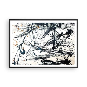 Poszter fehér keretben - Expresszionista absztrakció - 100x70 cm