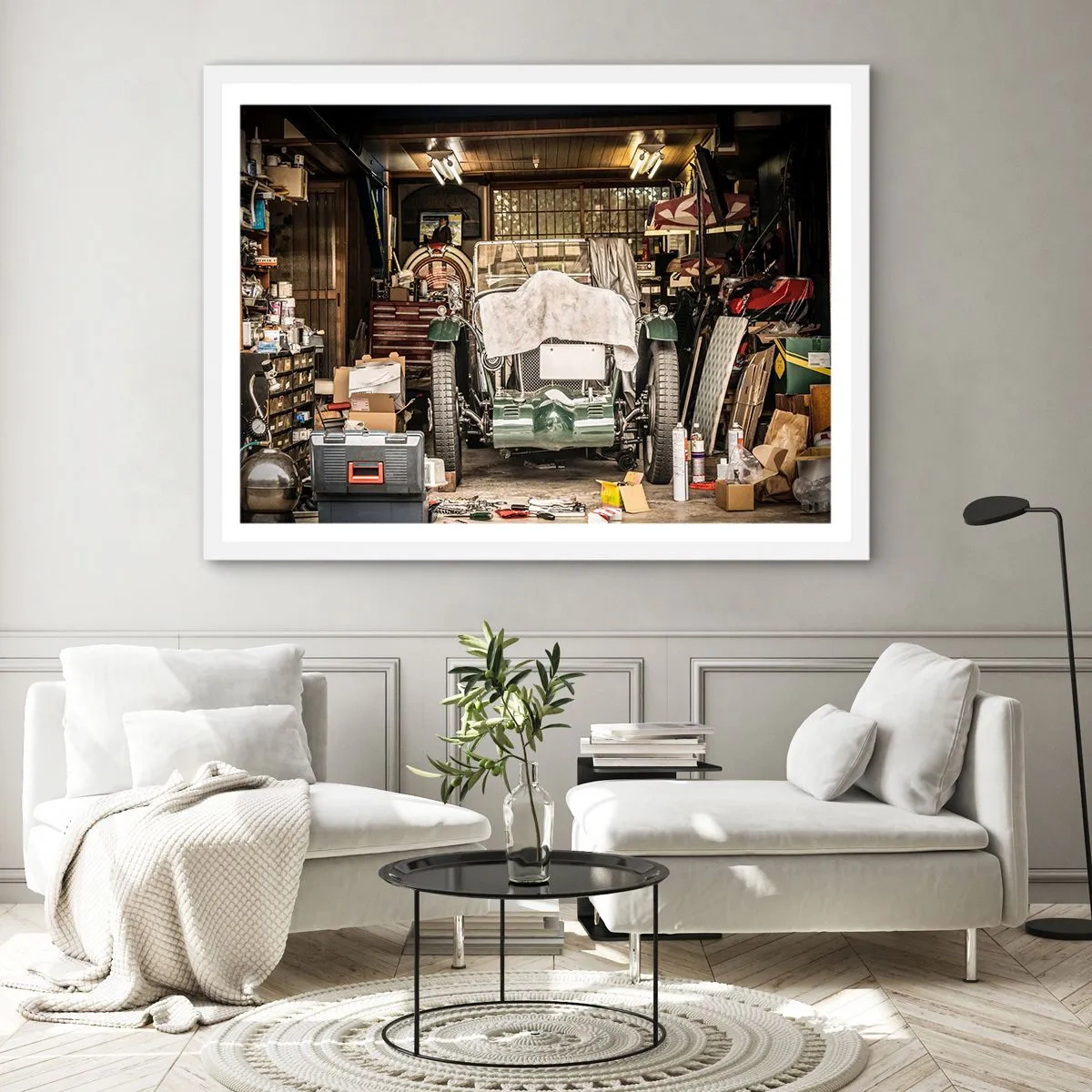 Poszter fekete keretben - Vissza a múltba - 70x50 cm