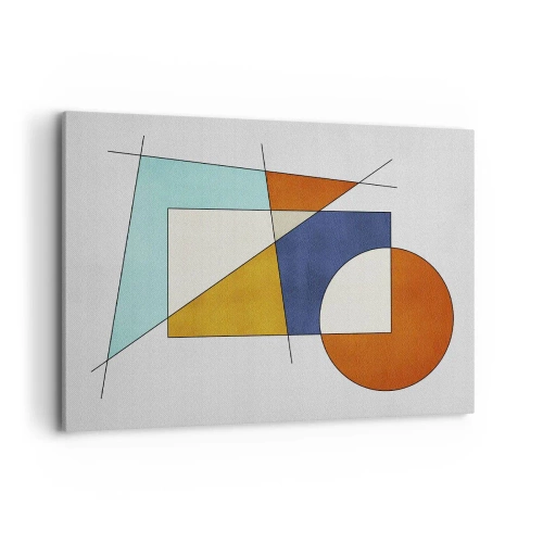 Vászonkép - Absztrakció: modernista szórakozás - 100x70 cm