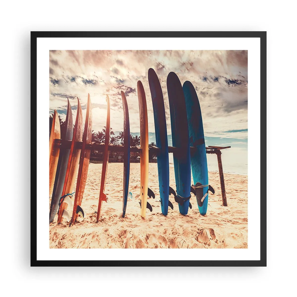 Poszter fehér keretben - Jó éjszakát, holnapig - 60x60 cm