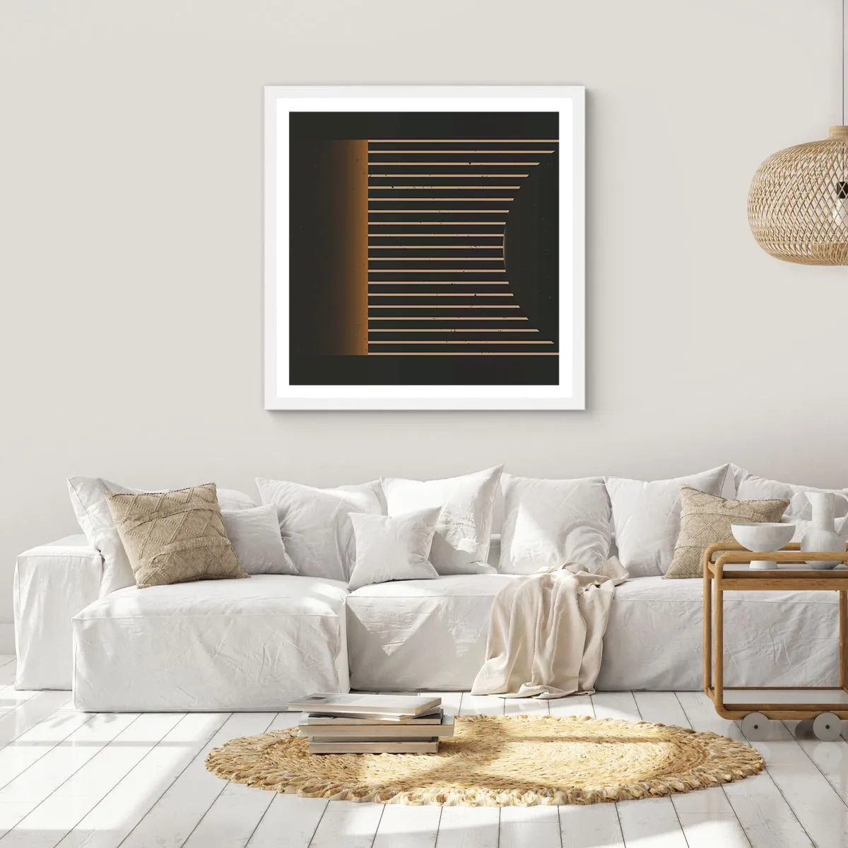 Poszter fekete keretben - Fedezze fel a sötétséget - 30x30 cm