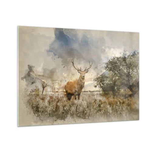 Üveg kép - Becsület – erő – méltóság - 100x70 cm