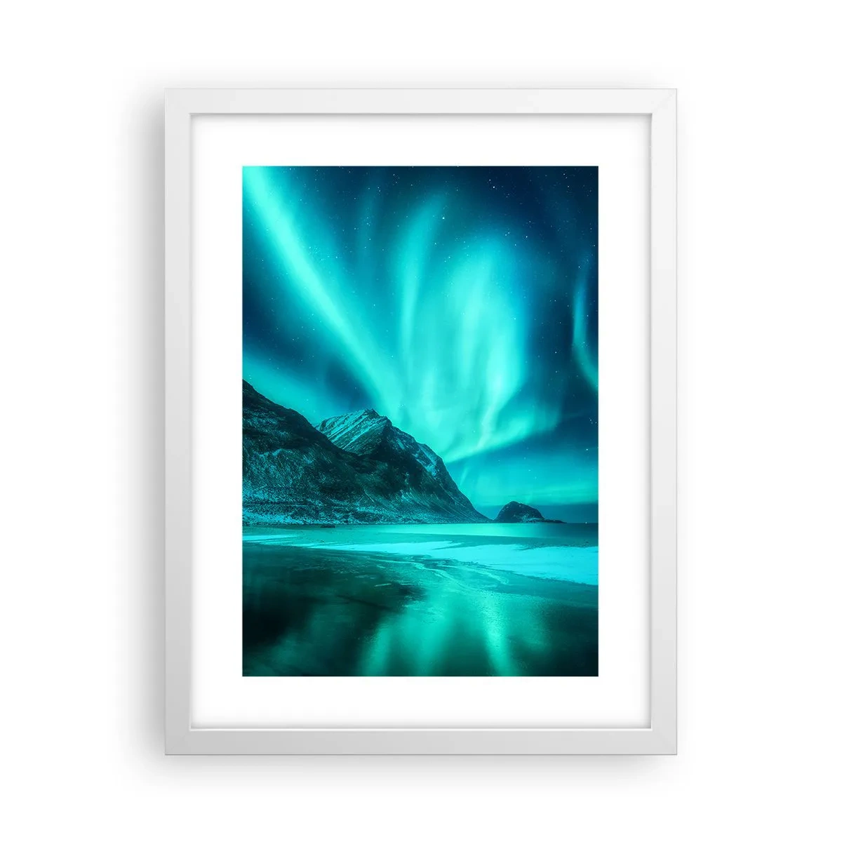 Poszter fekete keretben - Észak csodái - 30x40 cm