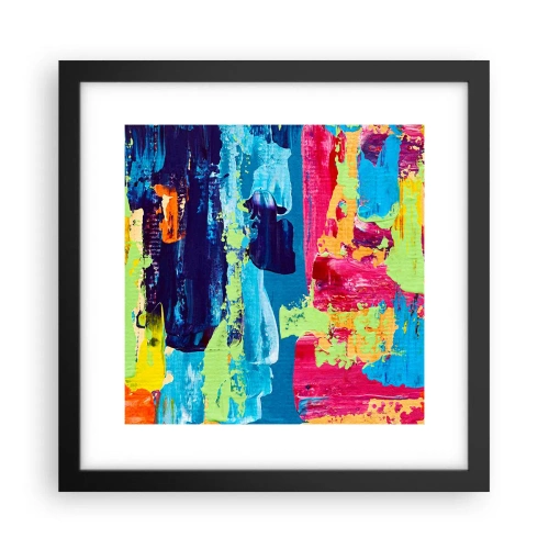 Poszter fehér keretben - Az élet gyönyörű! - 30x30 cm